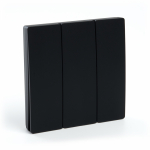 Выключатель дистанционного управления 230V 500W трехклавишный, TM83, черный