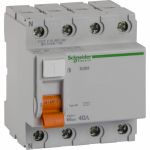 УЗО 4Р 40А 100мА 4,5кА AC ВД63 Домовой Schneider Electric (1)