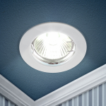 Светильник литой 50Вт MR16 12В белый KL1 WH ЭРА (1/100)