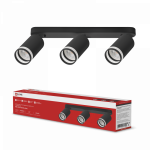 Светильник потолочный НПБ СПОТ-3xGU10-AR-BL под лампу GU10 56х165x350мм черный IN HOME Светильник потолочный НПБ СПОТ-3xGU10-AR-BL под лампу GU10 56х165x350мм черный IN HOME