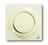 Клавиша одинарная нажимная (кнопка) для выкл-ля/кнопки символ «звонок» пластик бежевый глянцевая IP20 ABB Impuls