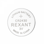 Батарейка 3В 300мАч 24мм плоская cr 2430 литиевая REXANT Батарейка 3В 300мАч 24мм плоская cr 2430 литиевая REXANT