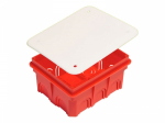 Коробка разветвительная КР1102 с/у с крыш. в бетон красный 120х100х60 IP20 Hegel (1/60)