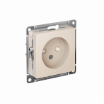 Розетка 1гн без З/К шторки с/у крем механизм 16А AtlasDesign Systeme Electric