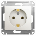 Розетка 1гн с З/К с/у перламутр механизм 16А Glossa Systeme Electric  (1/20)