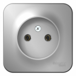 Розетка 1гн без З/К о/у алюминий 16А IP20 Blanca Schneider Electric
