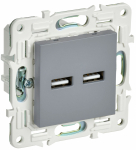 Розетка 2гн USB+USB A+A с/у серый механизм 3,1А SK-R15Gr SKANDY IEK (1/10/100) Розетка 2гн USB+USB A+A с/у серый механизм 3,1А SK-R15Gr SKANDY IEK (1/10/100)