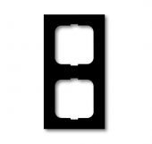 Рамка 2-пост. цвет черный Черный бархат матовый, пластик горизонт. и вертик., IP20 Solo/future ABB