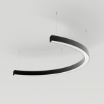 Светильник SP-LINE-HANG-ARC-C3535-D800-28W Warm3000 (BLACK, 230V) (Arlight, Металл)