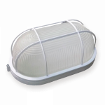 Светильник настенно-пототолочный НБП04-60-002 IP54 (60Вт, E27) 220В УХЛ1 белый овальный с решеткой PLEXUP Светильник настенно-пототолочный НБП04-60-002 IP54 (60Вт, E27) 220В УХЛ1 белый овальный с решеткой PLEXUP