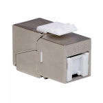 Гнездо (jack) RJ45 8(8) Cat 5E для круглого кабеля, серебро DKC (ДКС)