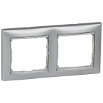 Рамка 2п гор Алюм/Серебр VLN Рамка 2п гор Алюм/Серебр VLN