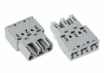 Штекер 3-пол. Код. B 4,00 mm серые WINSTA® MIDI special 770-253