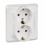 Розетка 2гн с З/К с/у белый 16А Этюд Systeme Electric  (1/15)
