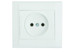 Розетка 1гн без З/К с/у белый керамика 16А Defne Makel (1/12/120) Розетка 1гн без З/К с/у белый керамика 16А Defne Makel (1/12/120)