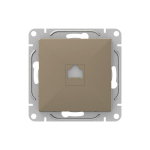 Механизм розетки RJ45 (cat5), шампань Эпика EKF