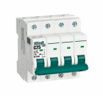 Выключатель автоматический 4-полюсный (4P) 25А хар. C DEKraft ВА-103 Выключатель автоматический 4-полюсный (4P) 25А хар. C DEKraft ВА-103