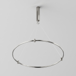 Technical Готовая конструкция круглая D800мм c основанием под блок питания без светильников и блока питания, платина