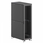 Шкаф напольный разобранный 19 IT-CQE-N 47U 800x1200мм, крыша с вырубкой, дверь перф. и двойная перф., двойные боковые панели, черный RAL9005 Шкаф напольный разобранный 19 IT-CQE-N 47U 800x1200мм, крыша с вырубкой, дверь перф. и двойная перф., двойные боковые панели, черный RAL9005