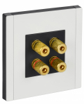 FORTE&PIANO Аудиорозетка 4-мест. FP239M бел. IEK