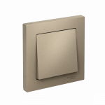 Выключатель 1кл с/у шампань в сборе AtlasDesign Systeme Electric