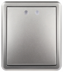 Выключатель ЭРА Эксперт 11-1202-03 с подсветкой IP20 10АХ-250В ОУ алюминий