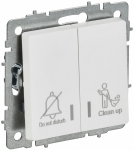 BRITE Выключ. 2-кл. с инд. отел. 10А ВС10-2-9-БрАБ а/б IEK