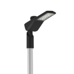 Светодиодный светильник VARTON уличный Levante Urban 60 Вт кронштейн 60 мм 4000 K 1..10V NEMA RAL9005 черный муар