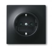 Розетка ABB Impuls 1-мест. механизм с накладкой с З/К скр. уст-ки16А 220-250В IP20 черный