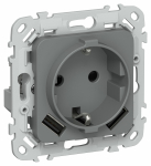 FLITE Роз.с з/к/ш 16А USB AA 3,1А б/к РСЮша11-1-ФлМА м/а IEK