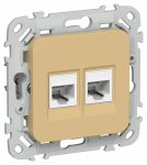 FLITE Роз. 2-я комп. RJ45 кат.5Е UTP РК5е-2-0-ФлШм ш/а IEK