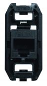 Накладка/вставка для подкл. ср-в связи и выч. техники с/у rj45 8(8) пластик черный ABB Olas/Tacto/Sky (механизмы)