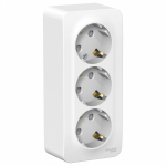 Розетка 3гн с З/К шторки о/у белый изол.пласт. 16А IP20 Blanca Systeme Electric (1/5)