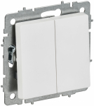 BRITE Выключ. 2-кл. прох. 10А ВС10-2-6-БрАБ а/б IEK