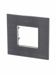 Рамка 1-пост. цвет нержавеющая сталь глянцевый, металл горизонт. и вертик., IP20 Zenit ABB
