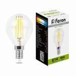 Лампа светодиодная, (9W) 230V E14 4000K прозрачная, LB-509