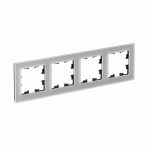 Рамка 4гн стекло алюминий AtlasDesign Nature Systeme Electric (1) Рамка 4гн стекло алюминий AtlasDesign Nature Systeme Electric (1)