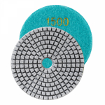 Круг алмазный гибкий шлифовальный Черепашка 100мм, P1500, суxое/мокрое шлифование KRANZ