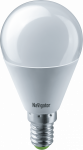 Лампа светодиод 8,5Вт шар Е14 2700К 640Лм матовая NLL-G45-8.5-230-2.7K-E14 Navigator
