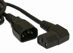 Hyperline PWC-IEC13A-IEC14-5.0-BK Кабель питания монитор-компьютер IEC 320 C13 (угловая) - IEC 320 C14 (3x1.0), 10A, прямая вилка, 5м, цвет черный