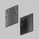 Заглушки для накладного шинопровода черные, 2шт. TRA010EC-41B