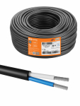 Кабель АсВВГ-П нг(А)-LS 2х6 ок(N)-0,66 ГОСТ (100м) TDM