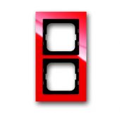 Рамка 2-пост. цвет красный глянцевый, пластик горизонт. и вертик., IP20 Axcent ABB