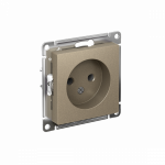 Розетка 1гн без З/К с/у шампань механизм 16А AtlasDesign Systeme Electric (1/20/60)