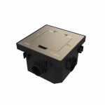 MultiDesk Лючок на 2 модуля IP44 с монтажной коробкой для бетонных полов НИКЕЛЬ, тип MDK20 MultiDesk Лючок на 2 модуля IP44 с монтажной коробкой для бетонных полов НИКЕЛЬ, тип MDK20