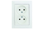 Розетка 2гн без З/К с/у белый 16А Defne Makel (1/12/120) Розетка 2гн без З/К с/у белый 16А Defne Makel (1/12/120)