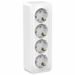 Розетка 4гн с З/К шторки о/у белый изол.пласт. 16А IP20 Blanca Systeme Electric (1/4)