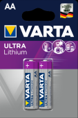 Элемент питания LR6 (АА) литиевый бл. 2шт Ultra Lithium VARTA (1/10)
