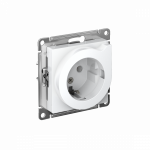 Розетка 1гн с З/К шторки с/у белый с выталкивателем механизм 16А AtlasDesign Systeme Electric (1/15)