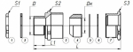 Ех-кабельный ввод  ВКВ-ЛР-G12 (Dк=7-14мм)  1Ex e II Gb X (ЗЭТАРУС)